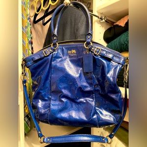 Large Coach Madison bag - Electric Blue